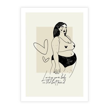 Plakat bez ramy 21x30 - Moc to Ona - rysunek, sztuka nowoczesna