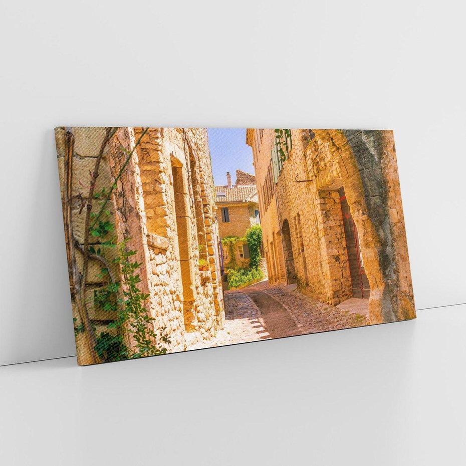 Obraz na płótnie 140x70 - Malownicza uliczka w perspektywie - uliczka, perspektywa