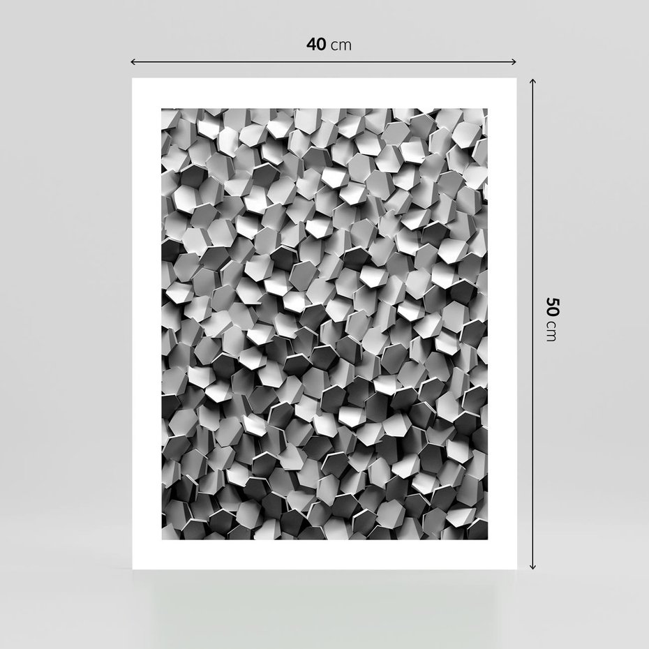 Plakat bez ramy 40x50 - Odkryj głębię sztuki - graficzne, 3D