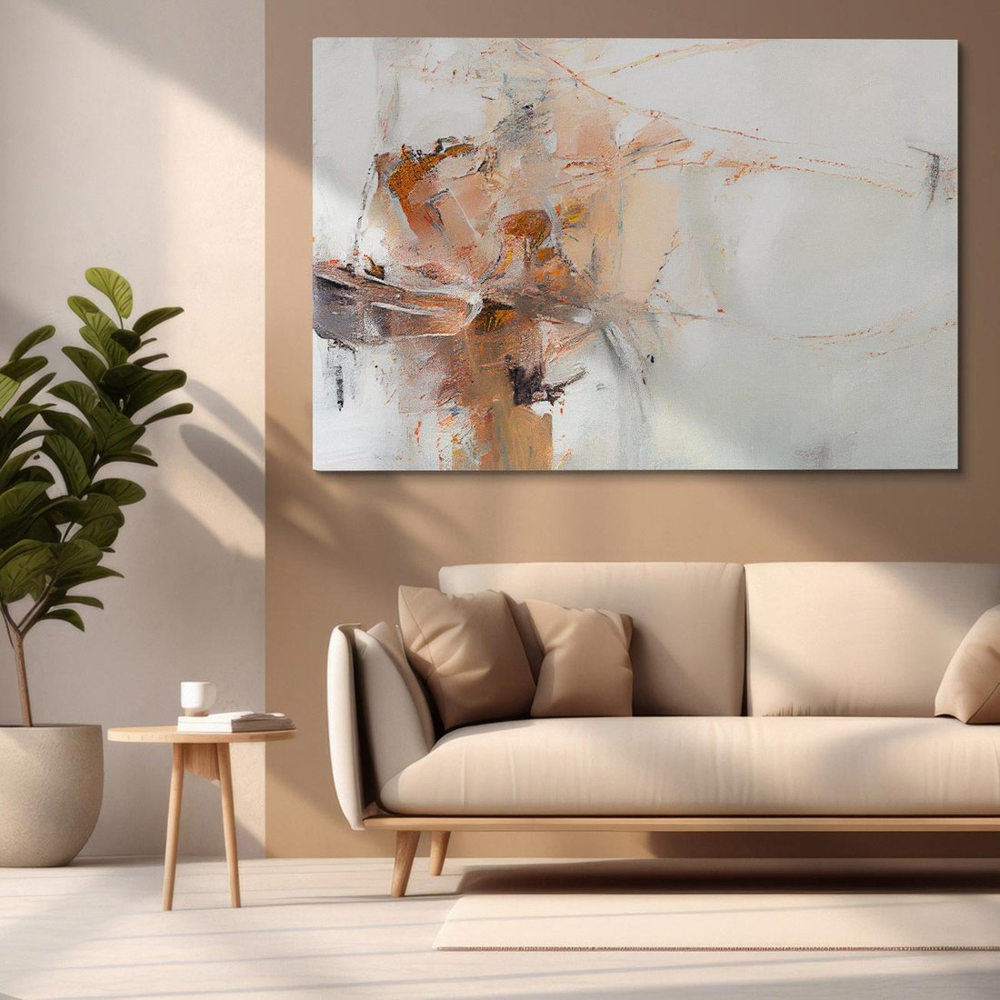 Obraz na płótnie 120x80 - Taniec księżycowego pyłu - abstrakcja, tekstury farb