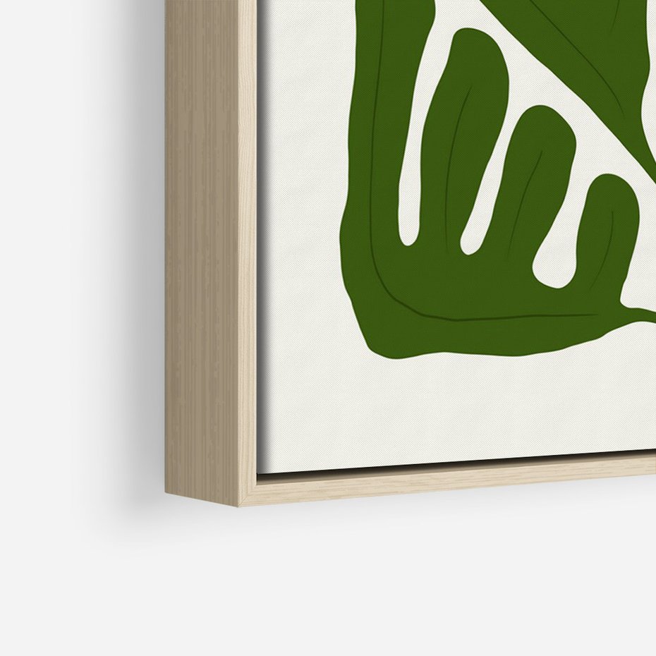 Obraz w ramie 50x70 - Minimalistyczny Urok Kwiatu - kwiat, sztuka nowoczesna - rama drewno