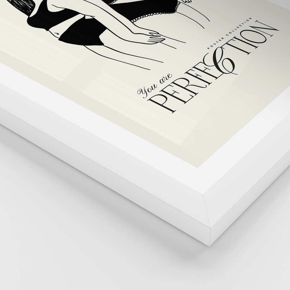 Plakat w ramie 40x50 - Siła i Wspólnota - nowoczesna sztuka kobieca, plakat - rama biała