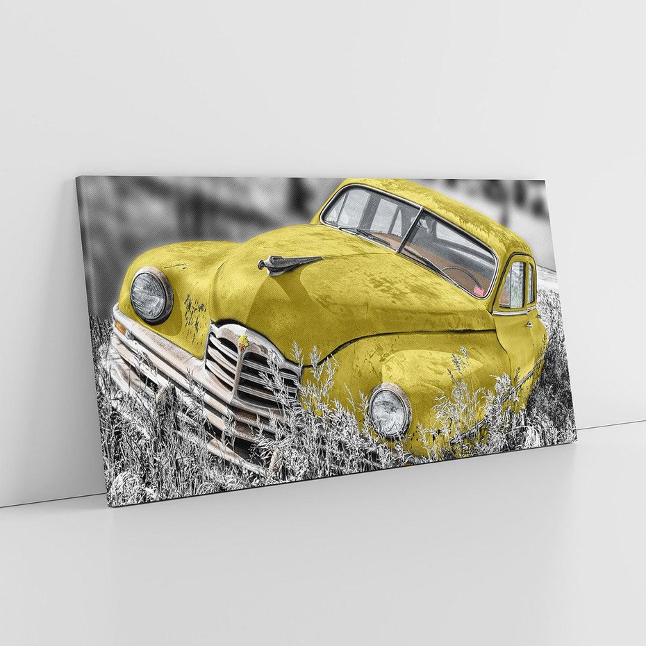 Obraz na płótnie 100x50 - Retro Auto: Wspomnienie Minionych Czasów - samochód, auto