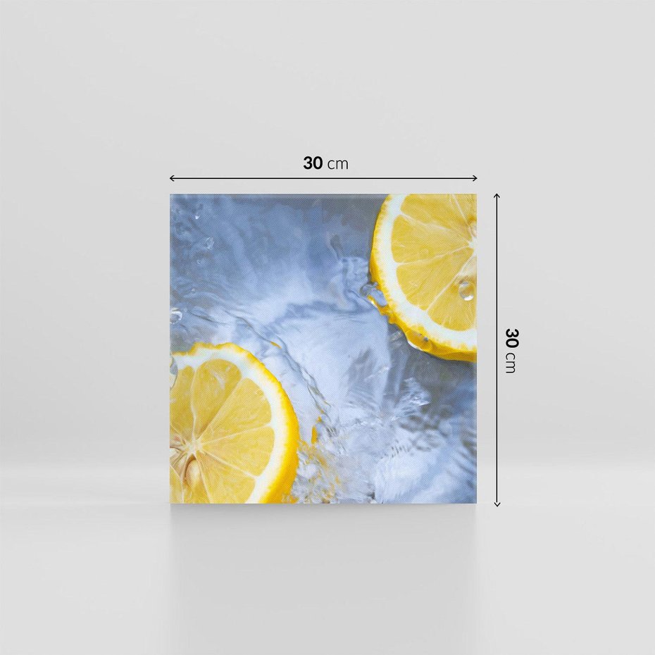 Obraz na płótnie 30x30 - Cytryny Kwasowa Świeżość - cytryny, owoce