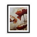 Plakat w ramie 40x50 - Sztuka Kwiatów - kwiaty, sztuka - rama czarna