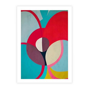 Plakat bez ramy 21x30 - Kolorowe Odsłony Inspiracji - abstrakcyjny obraz, olejny