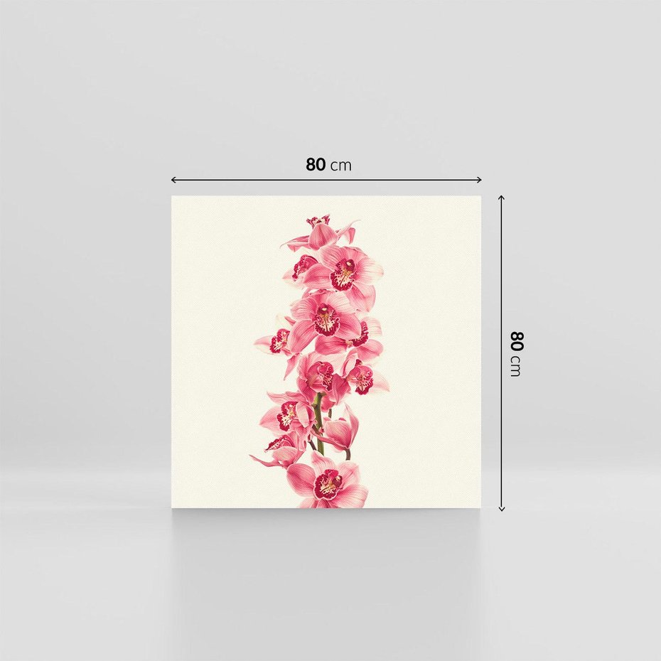 Obraz na płótnie 80x80 - Orchidea w spa - relaks - orchidea, spa