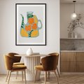 Plakat bez ramy 21x30 - Kolorystyczna Ekspresja - czajnik, abstrakcja