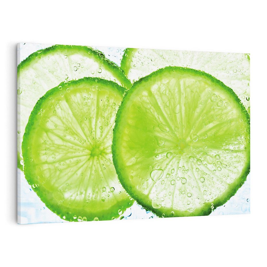 Obraz na płótnie 70x50 - Soczyste limonki - limonki, owoce