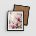 Plakat w ramie 40x50 - Urok Magnolii - magnolie, kwiaty - rama czarna