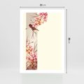 Plakat bez ramy 21x30 - Rozkwitające Marzenia - japońska sztuka, ptak