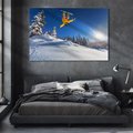 Obraz na płótnie 70x50 - Adrenalina na śniegu - snowboard - snowboard, sport
