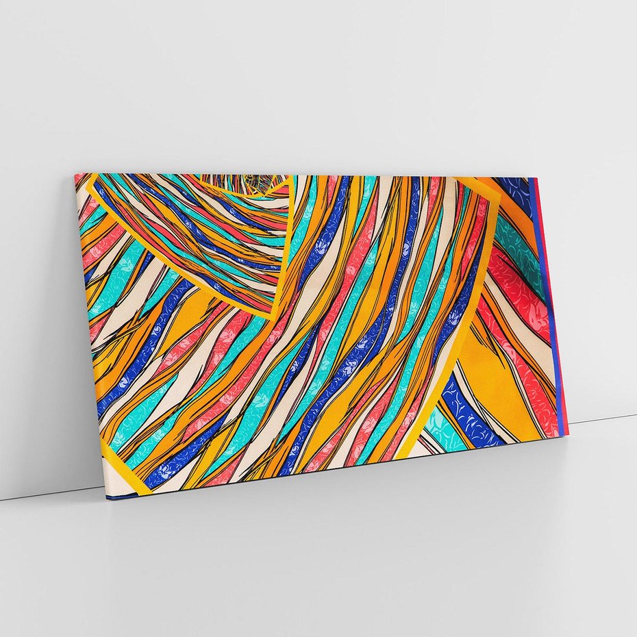 Obraz na płótnie 120x60 - Eksplozja Abstrakcyjnych Barw - abstrakcja