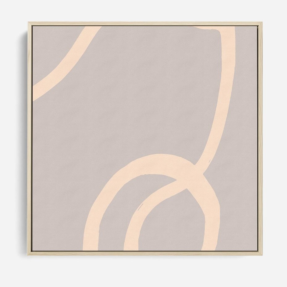 Obraz w ramie 50x50 - Wystylizowana Rewolucja - minimalistyczny obraz, nowoczesny - rama drewno