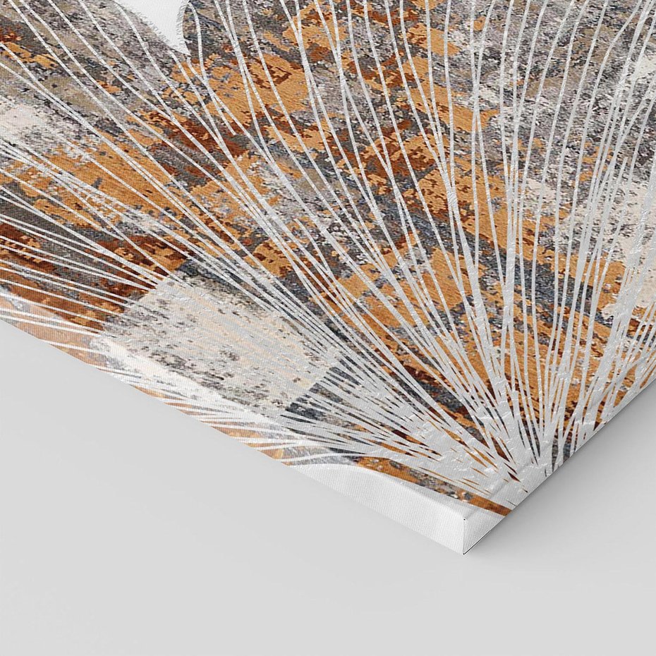 Obraz na płótnie 120x80 - Złote liście melancholii - liście miłorzębu, tekstura