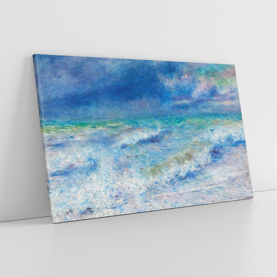 Obraz na płótnie 120x80 - "Seascape" (1897), Pierre-Auguste Renoir - Reprodukcja - reprodukcja, obraz na płótnie