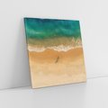 Obraz na płótnie 40x40 - Oaza Relaksu - plaża, morze