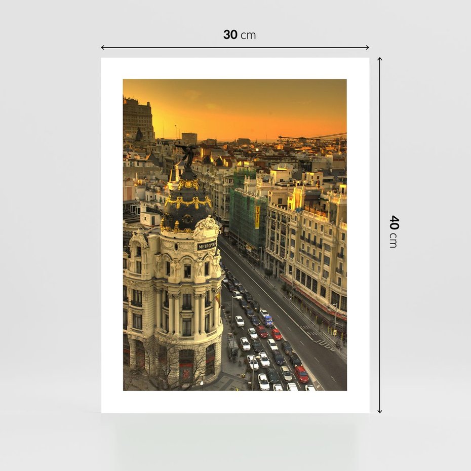 Plakat bez ramy 30x40 - Miasto Metropolii - miasto, metropolia