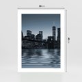 Plakat bez ramy 30x40 - Nocne pejzaże miasta - miasto, nocą