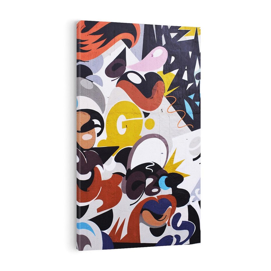 Obraz na płótnie 50x70 - Moc kolorów w graffiti - graffiti