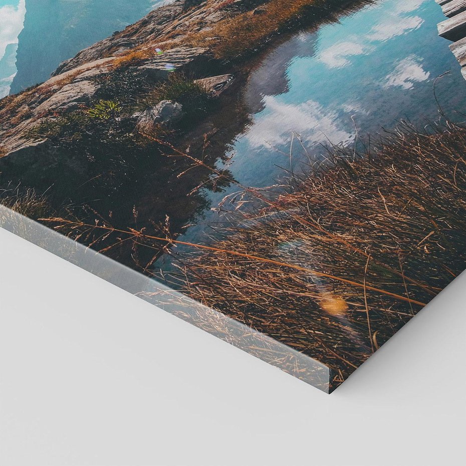 Obraz na płótnie 50x70 - Inspirujący Pejzaż - ścieżka, górska