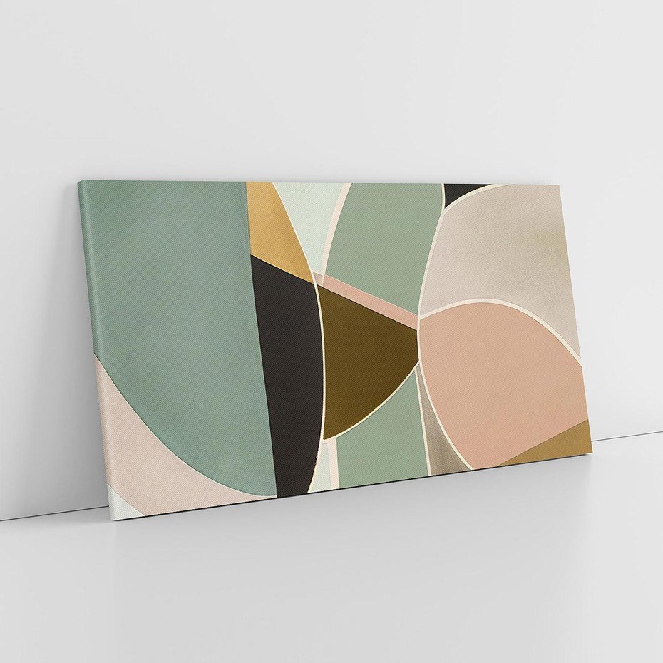 Obraz na płótnie 140x70 - Abstrakcyjne Pudry - abstrakcyjne kształty, plamy