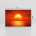 Obraz na płótnie 100x70 - Słońce nad morzem - słońce, morze