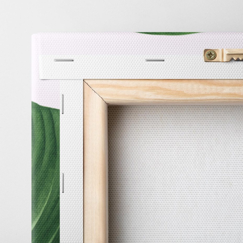 Obraz na płótnie 120x60 - Zielone liście monstery - liście, monstera