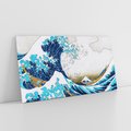 Obraz na płótnie 100x50 - Wzburzone Morze - wielka fala w kaganawie, Hokusai