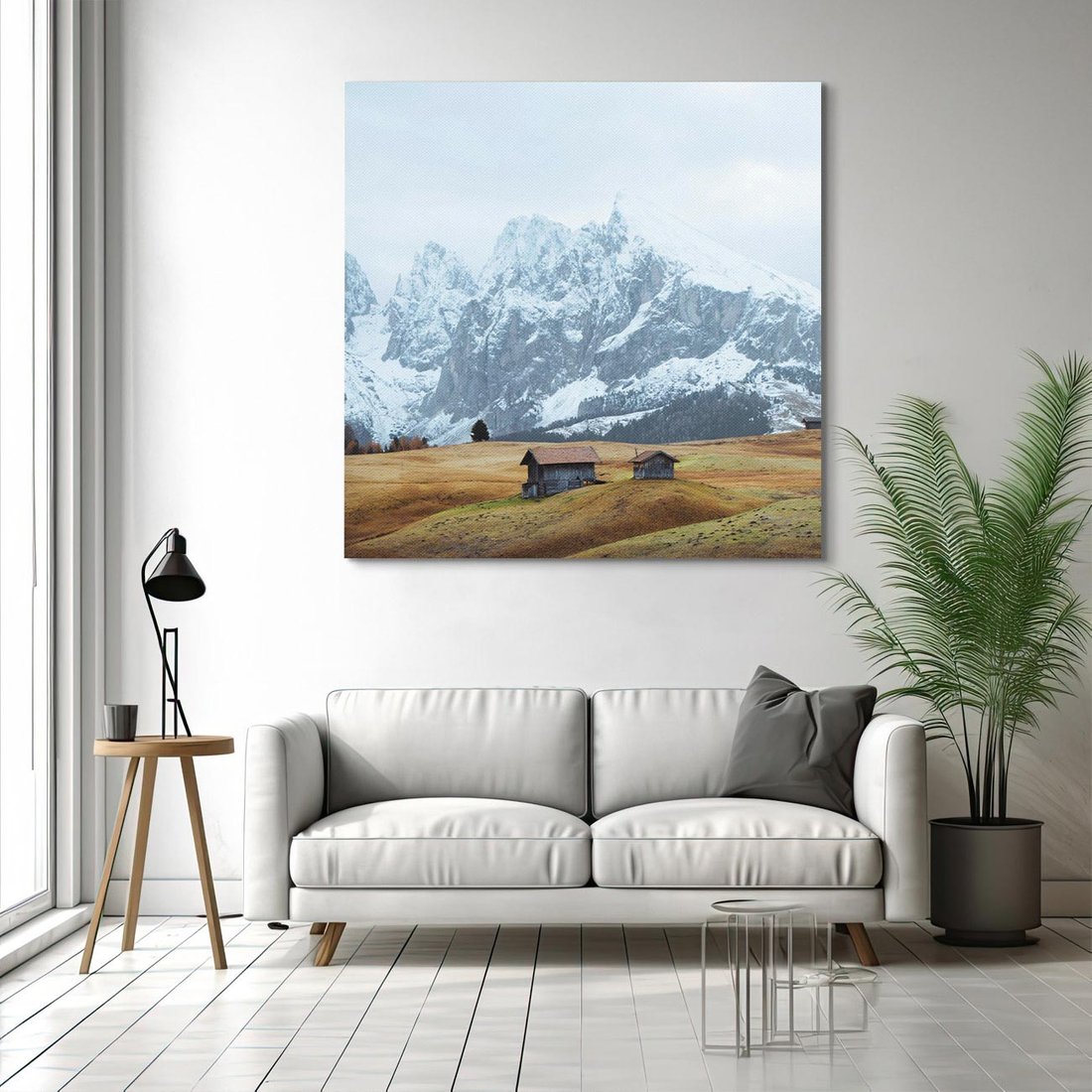 Obraz na płótnie 70x70 - Odkryj Ich Urok - góry, skandynawia