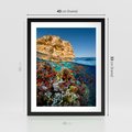Plakat w ramie 40x50 - Rafa koralowa w oceanie - rafa, koralowa - rama czarna