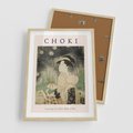 Plakat w ramie 50x70 - Sztuki Choki w Twoim Domu - reprodukcja, rycina - rama drewno