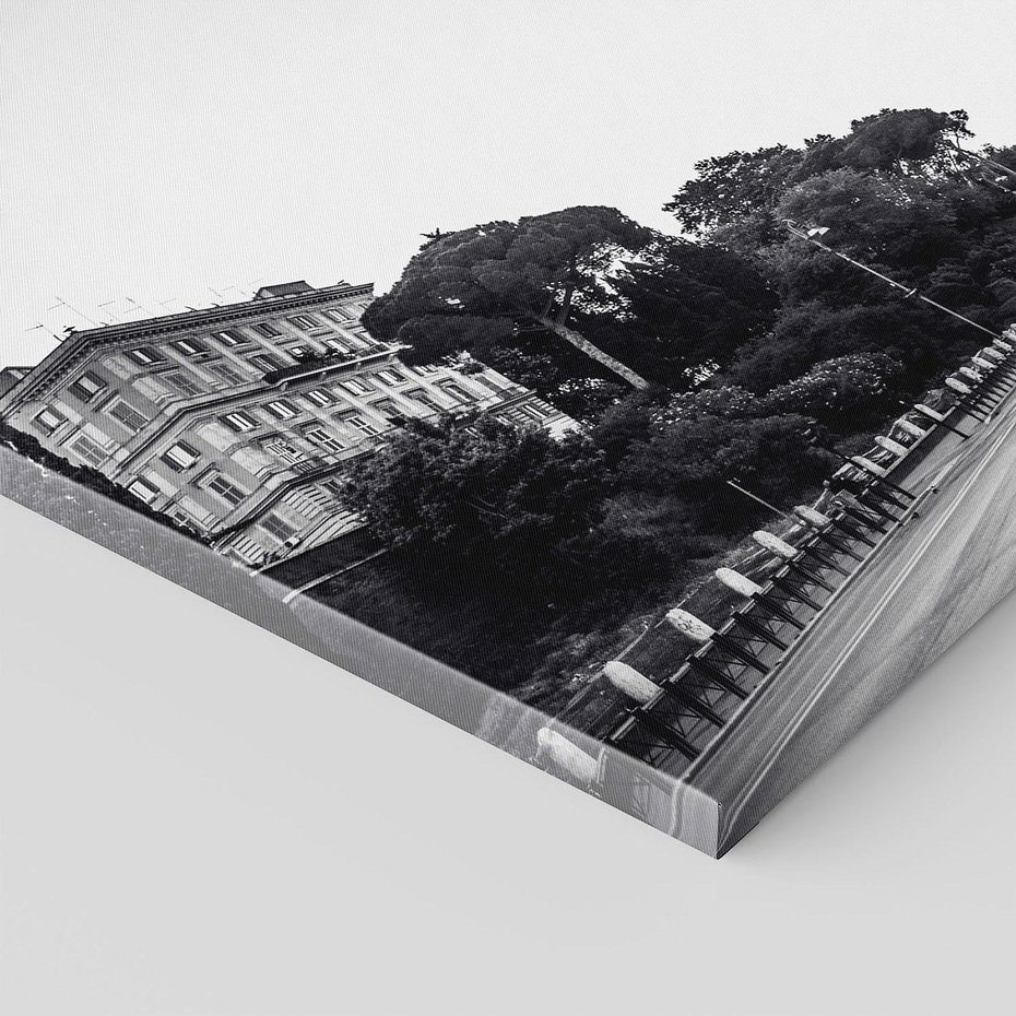 Obraz na płótnie 70x50 - Echa Historii - czarno biała fotografia, koloseum