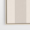 Obraz w ramie 50x70 - Konturem Zdefiniowane - boho plakat, minimalizm - rama drewno