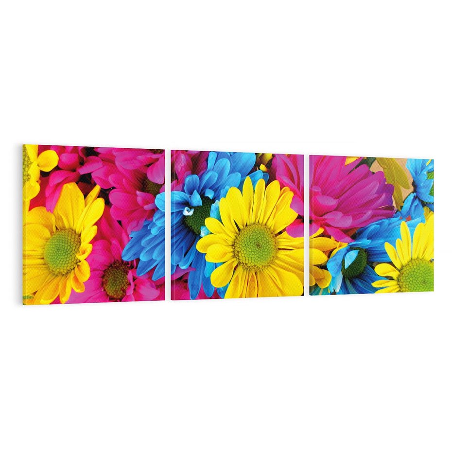 Obraz na płótnie 120x40 - Kwiatowy Świat - kwiat, kwiaty