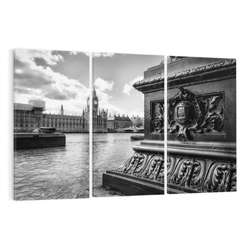 Obraz na płótnie 120x80 - Pejzaż kruchości i siły - Londyn, Tamiza