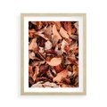 Plakat w ramie 40x50 - Magia Jesiennej Ziemi - liście, jesień - rama drewno