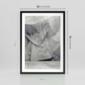 Plakat w ramie 50x70 - Architektura w trójwymiarowym wymiarze - architektura, 3D - rama czarna