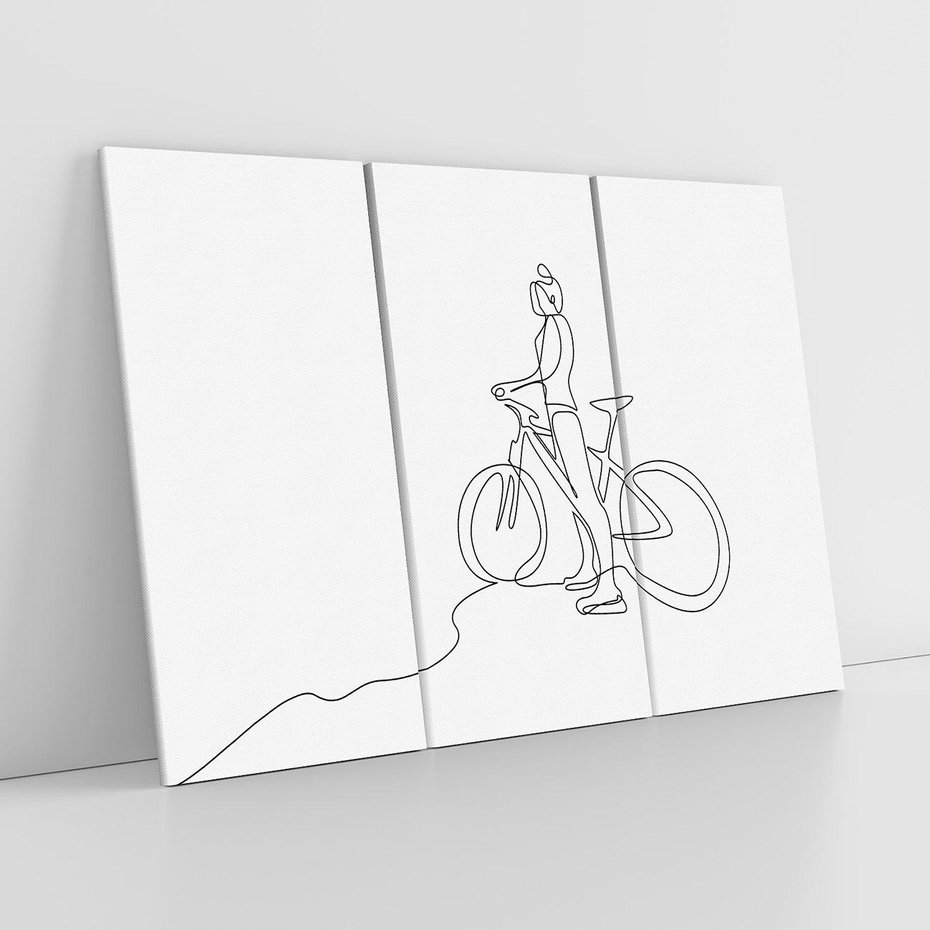 Obraz na płótnie 120x80 - Minimalistyczna Przejażdżka - szkic, minimalizm