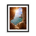 Plakat w ramie 40x50 - Potęga Natury - morze, klify - rama czarna