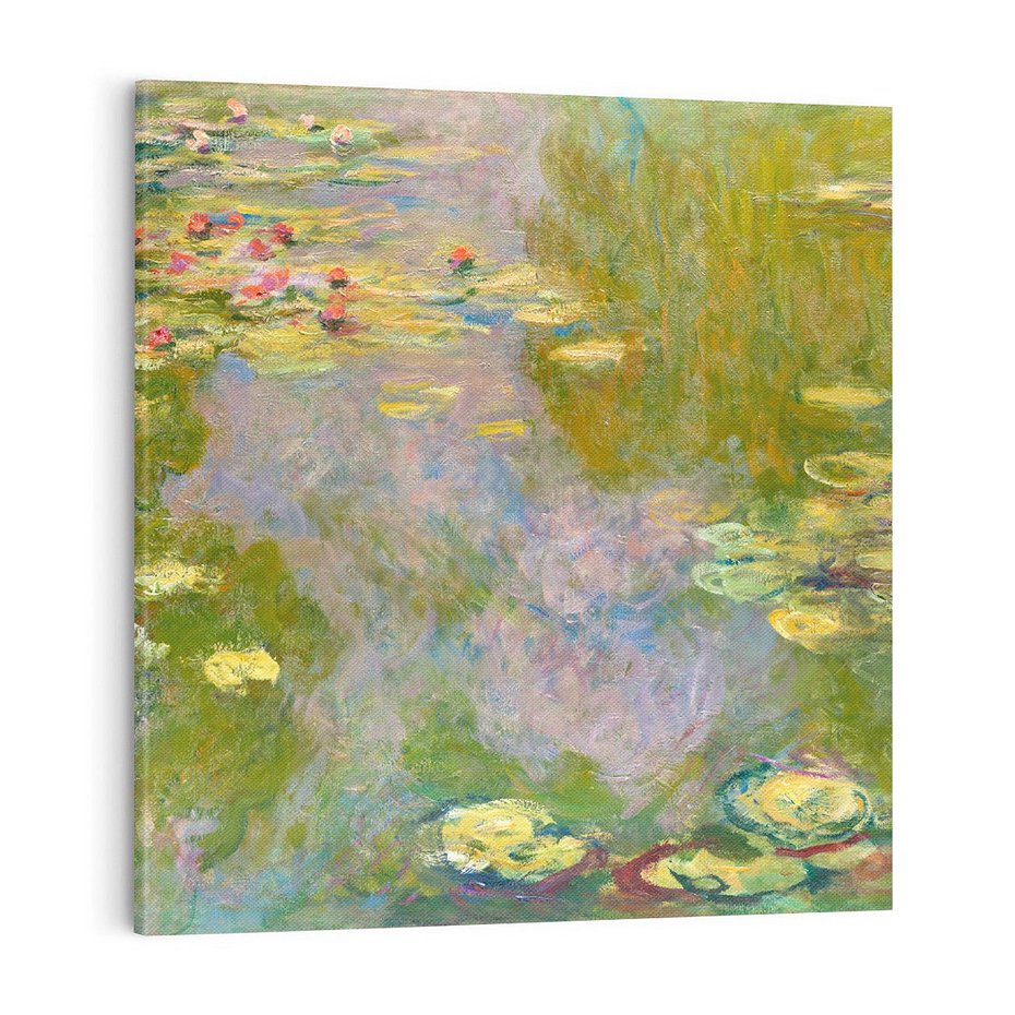 Obraz na płótnie 40x40 - "Lilie wodne" (1919), Claude Monet - Reprodukcja - reprodukcja, obraz na płótnie