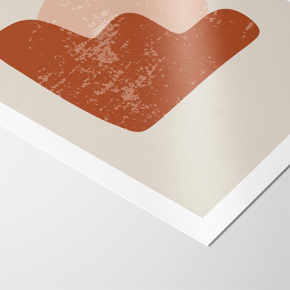 Plakat bez ramy 50x70 - Przenikanie Granic - nowoczesny plakat, abstrakcyjne kształty