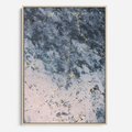 Obraz w ramie 50x70 - Elegancja i Wyrafinowanie - marmur, złoto - rama drewno