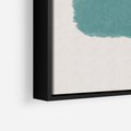 Obraz w ramie 50x70 - Wibracje Barw - abstrakcyjne akwarelowe plamy, nieregularne kreski - rama czarna