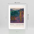 Plakat w ramie 50x70 - Reprodukcja Gauguina: Sztuka Egzotyczna na Plakacie - paul gauguin, plakat - rama biała