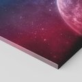 Obraz na płótnie 140x70 - Tajemnicza obecność kosmosu - księżyc, kosmos