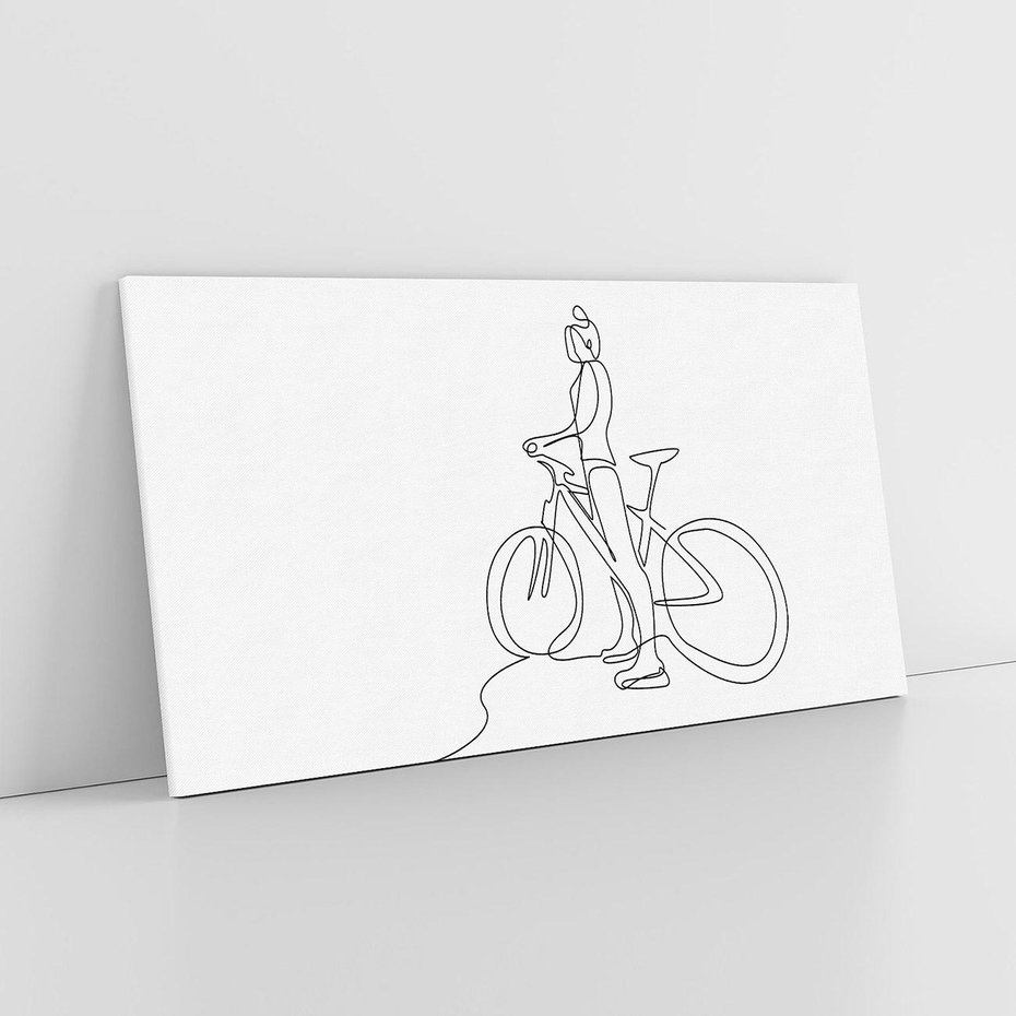 Obraz na płótnie 120x60 - Minimalistyczna Przejażdżka - szkic, minimalizm