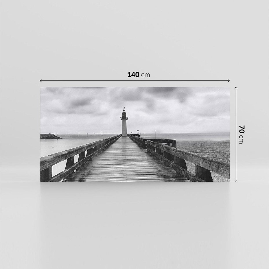 Obraz na płótnie 140x70 - Romantyczny pomost z latarnią - pomost, latarnia