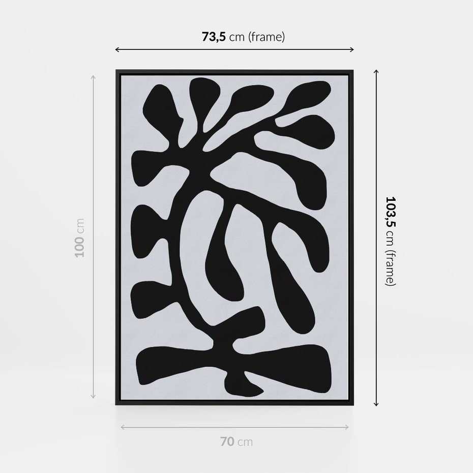 Obraz w ramie 70x100 - Przenikające Refleksje - matisse, sztuka nowoczesna - rama czarna