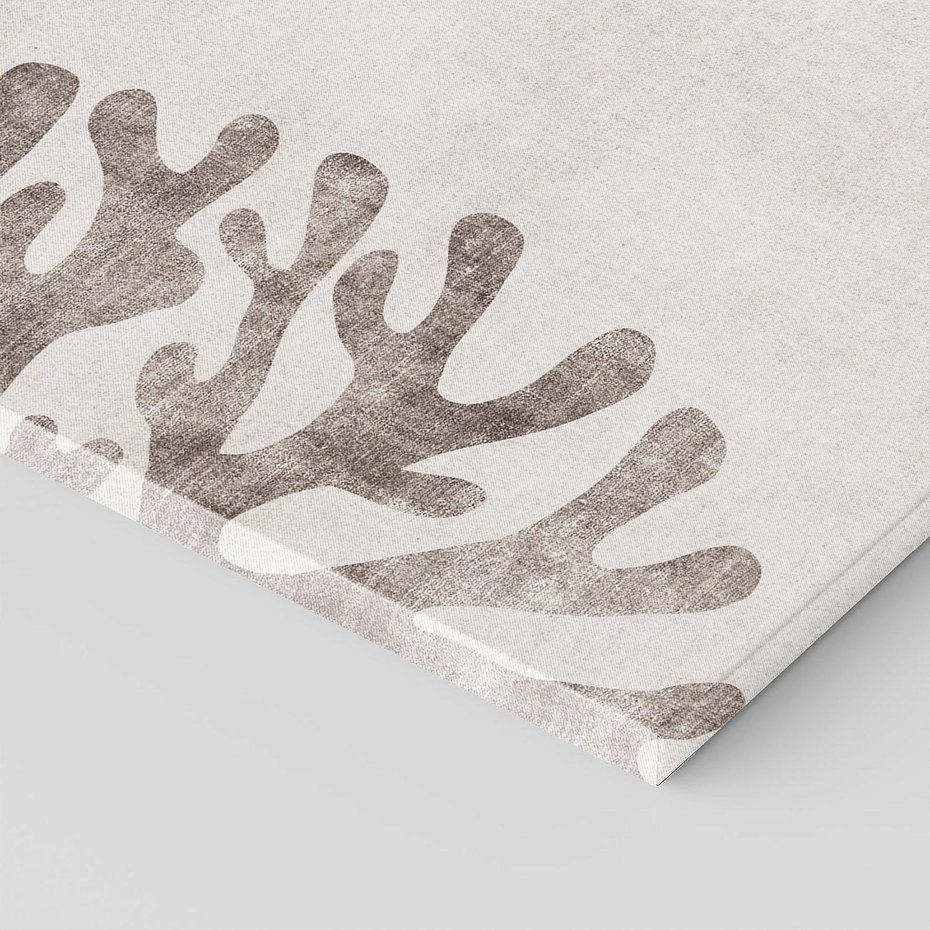 Obraz na płótnie 120x80 - Beżowa Symfonia Rafy - beżowa grafika, tło jak płótno